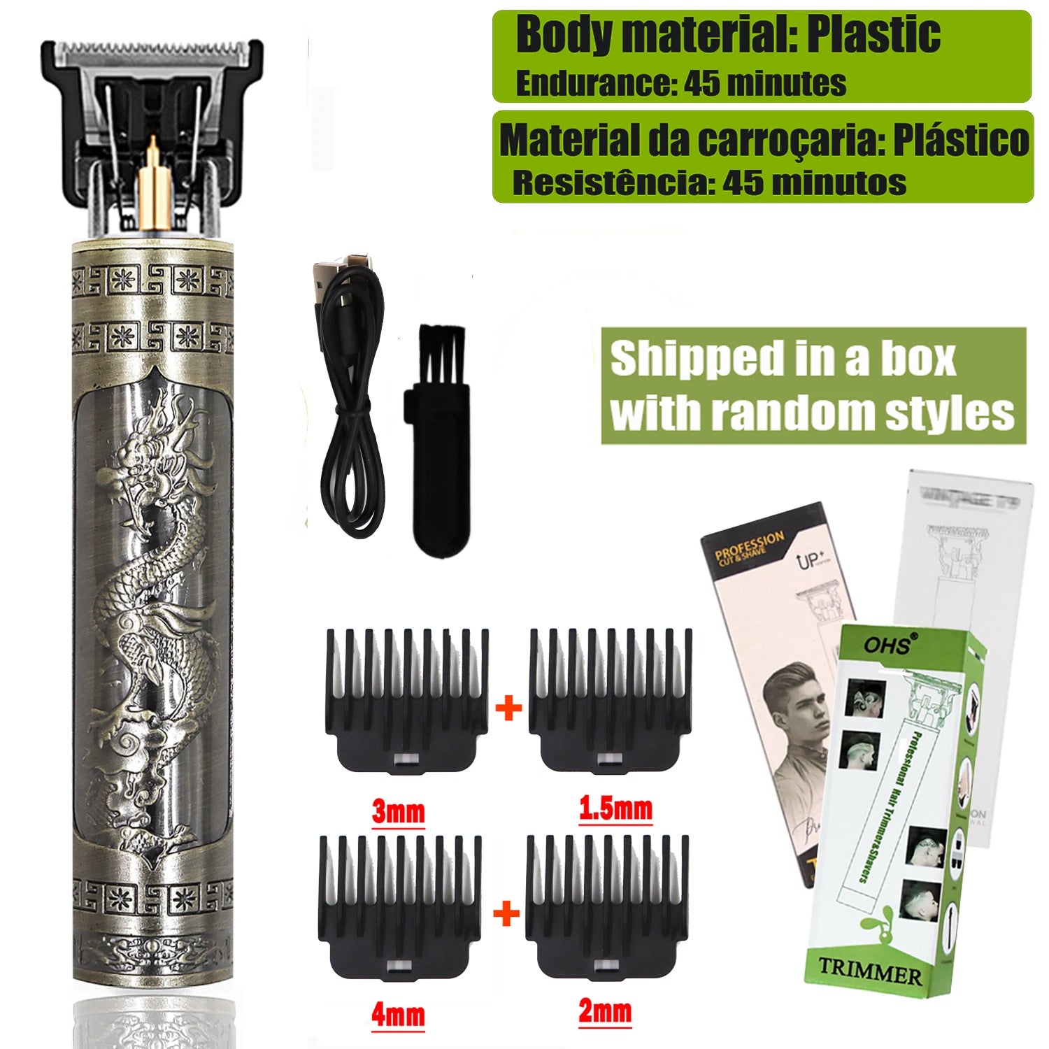 Máquina de cortar cabelo T9 para reparo, barbear, aparar pelos do corpo, máquina de cortar cabelo elétrica masculina 0mm para barbearia