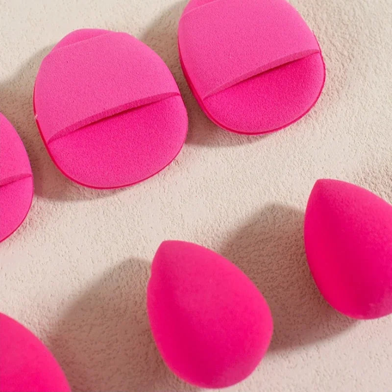 12pçs esponja de maquiagem liquidificador, conjunto de ovos de beleza, esponjas de base, creme líquido, sopros cosméticos, acess