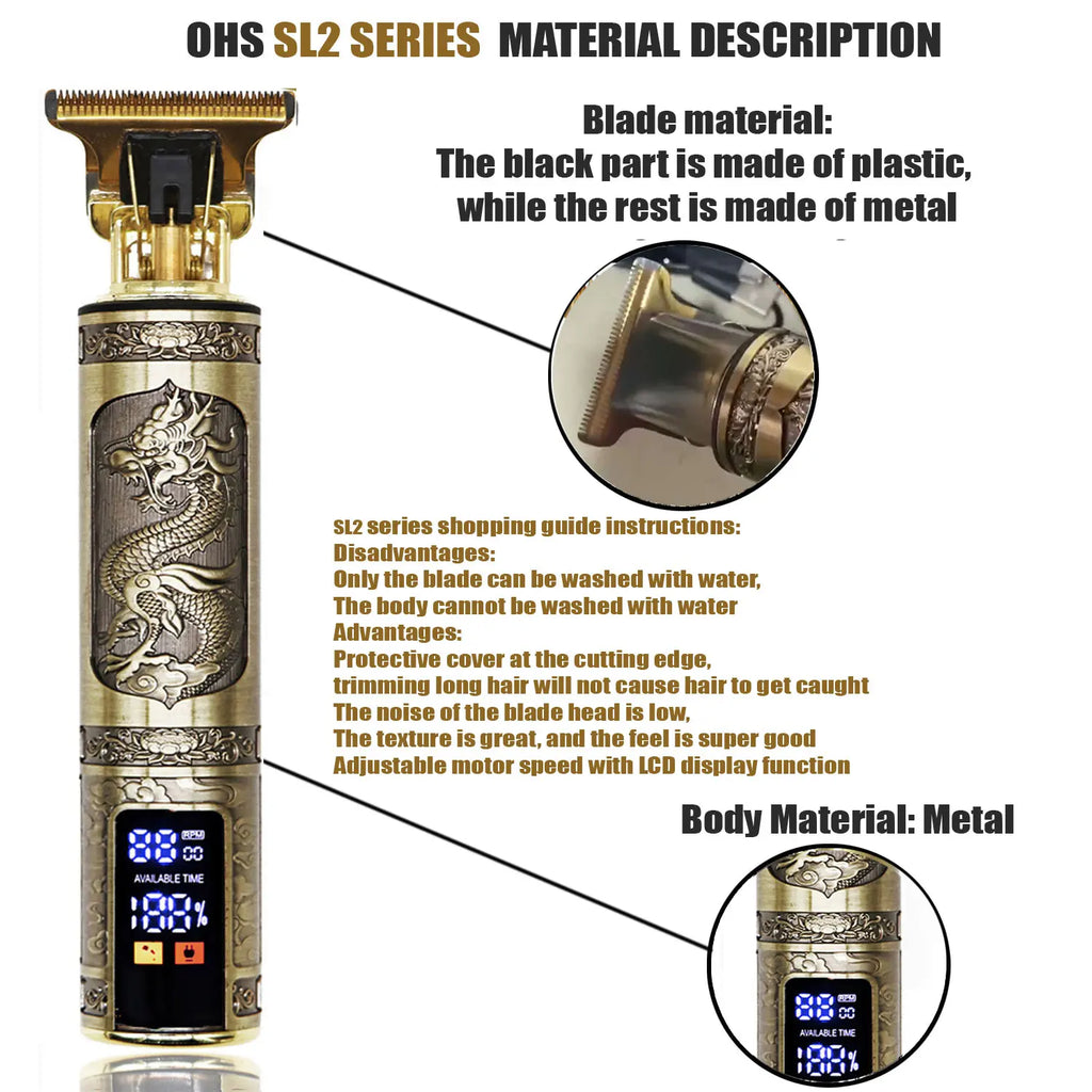 Máquina de cortar cabelo T9 para reparo, barbear, aparar pelos do corpo, máquina de cortar cabelo elétrica masculina 0mm para barbearia