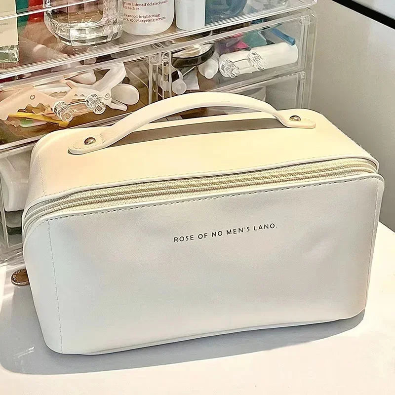 Organizador de Maquiagem Feminino, Nécessaire, Estojo de Maquiagem, Bolsa de Luxo para Viagem com Zíper